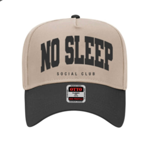 No Sleep Social Club Hat