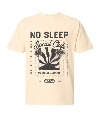 No Sleep Social Club - BLACK GRAPHIC ON BACK